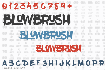 BlowBrush Font