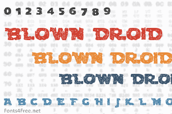 Blown Droid Font