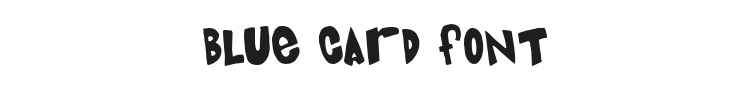 Blue Card Font