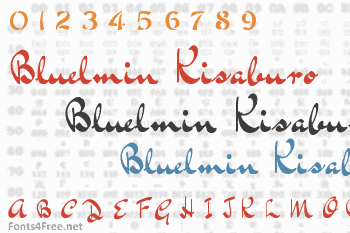 Bluelmin Kisaburo Font