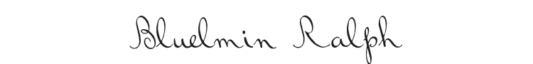 Bluelmin Ralph Font