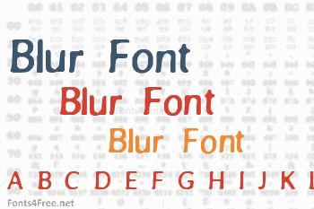 Blur Font