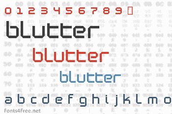 Blutter Font