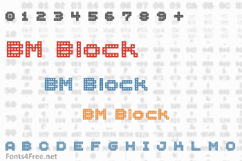 BM Block Font