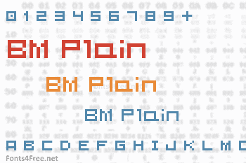 BM Plain Font