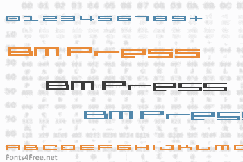 BM Press Font