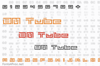 BM Tube Font