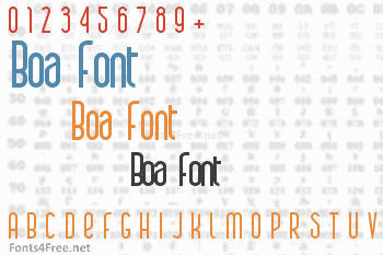 Boa Font