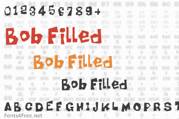 Bob Filled Font