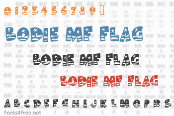 Bodie MF Flag Font