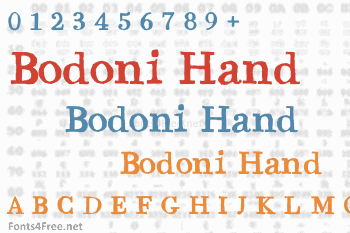 Bodoni Hand Font