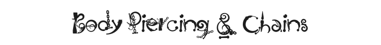 Body Piercing & Chains Font