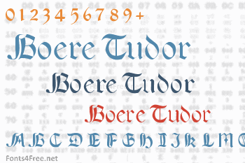 Boere Tudor Font