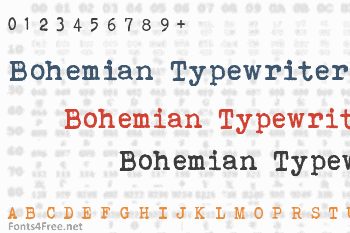 Bohemian Typewriter Font