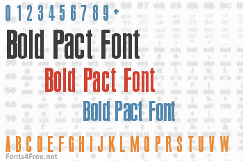 Bold Pact Font