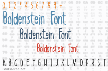 Boldenstein Font