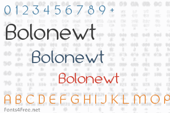 Bolonewt Font