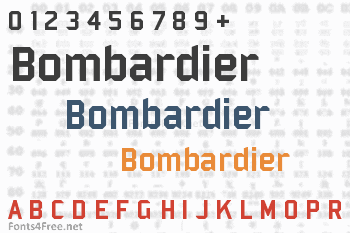 Bombardier Font