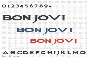 Bon Jovi Font