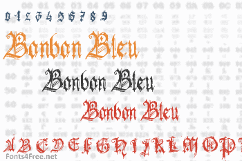 Bonbon Bleu Font