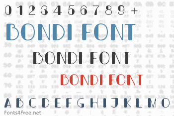 Bondi Font