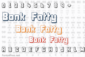 Bonk Fatty Font