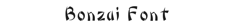 Bonzai Font