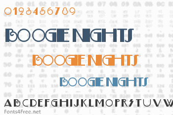 Boogie Nights Font