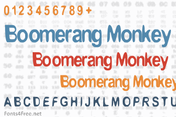 Boomerang Monkey Font