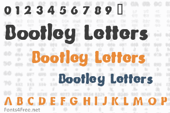Bootleg Letters Font