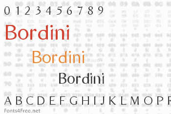 Bordini Font