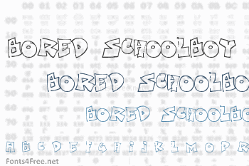 Bored Schoolboy Font