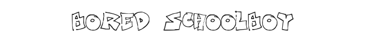 Bored Schoolboy Font Preview