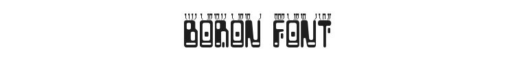 Boron Font Preview