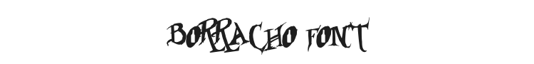 Borracho Font Preview