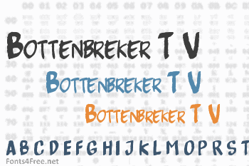 Bottenbreker T.V. Font