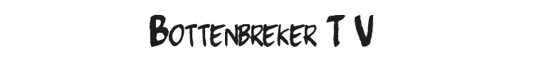 Bottenbreker T.V. Font Preview