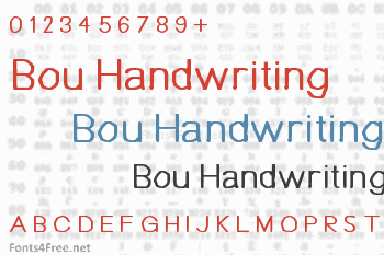 Bou Handwriting Font