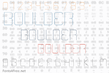 Boulder Font