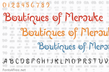 Boutiques of Merauke Font