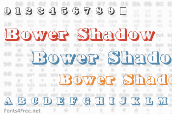 Bower Shadow Font