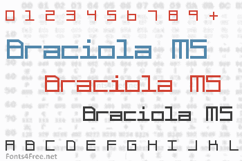 Braciola MS Font