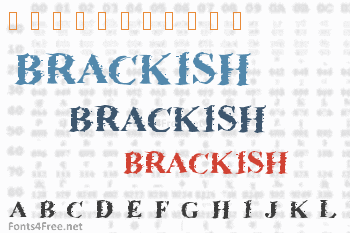 Brackish Font