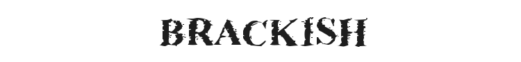 Brackish Font Preview