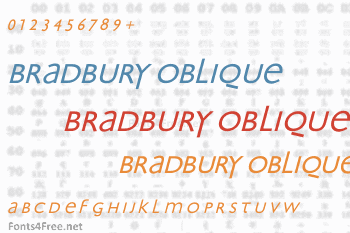 Bradbury Oblique Font