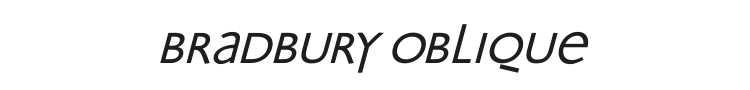 Bradbury Oblique Font Preview