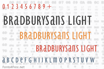 BradburySans Light Font