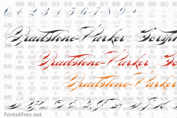Bradstone-Parker Script Font