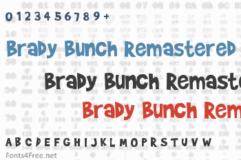 Brady Bunch Remastered Font