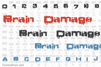 Brain Damage Font